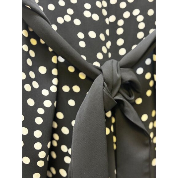 NWT Joseph Ribkoff Black Polka Dot Wide-Leg Pants Size 22 - Picture 3 of 5
